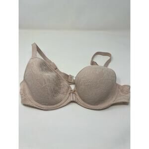 Wacoal Sz 38B Women's Beige Lace Finesse T-Shirt Bra